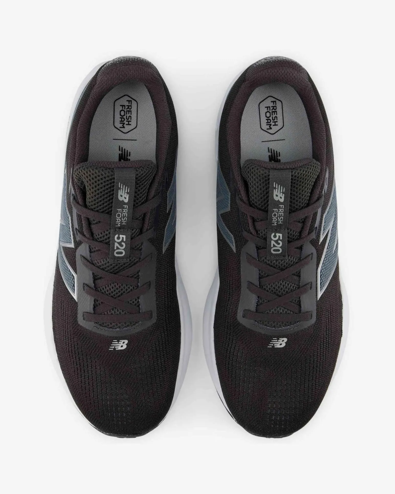 NEW BALANCE - SCARPA DA RUNNING FRESH FOAM 520 V9 NERA CON DETTAGLI GIALLO FLUO E GRIGI DA UOMO, M52031E