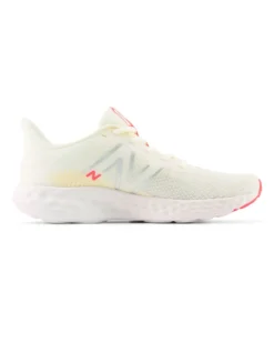 NEW BALANCE - SCARPE DA RUNNING BEIGE CON DETTAGLI GRIGI, GIALLI E ROSSI DA DONNA, W411RU3
