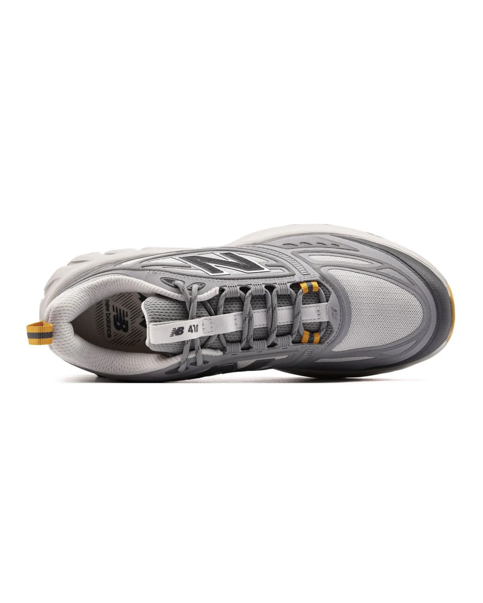 NEW BALANCE - SCARPE DA RUNNING TRAIL SYNTHETIC GRIGIE CON DETTAGLI GIALLI DA UOMO, M4105G0