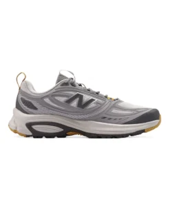 NEW BALANCE - SCARPE DA RUNNING TRAIL SYNTHETIC GRIGIE CON DETTAGLI GIALLI DA UOMO, M4105G0