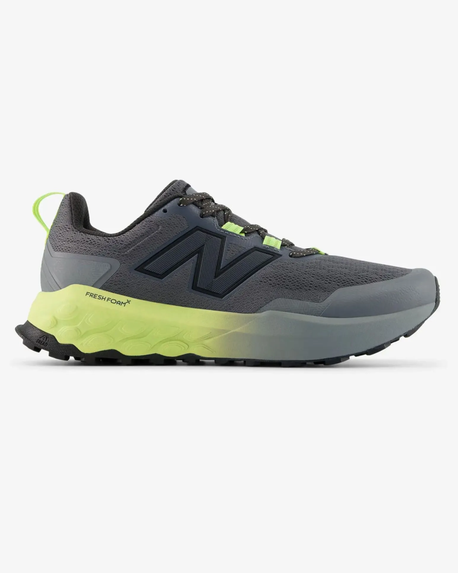 NEW BALANCE - SCARPE DA RUNNING TRAIL FRESH FOAM GRIGIE CON DETTALI GIALLO FLUO DA UOMO, MGARO1PX
