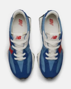 NEW BALANCE - SNEAKERS BLU CON LOGO ROSSO LIFESTYLE, NUMERATA 35,5/40 - GS327VD