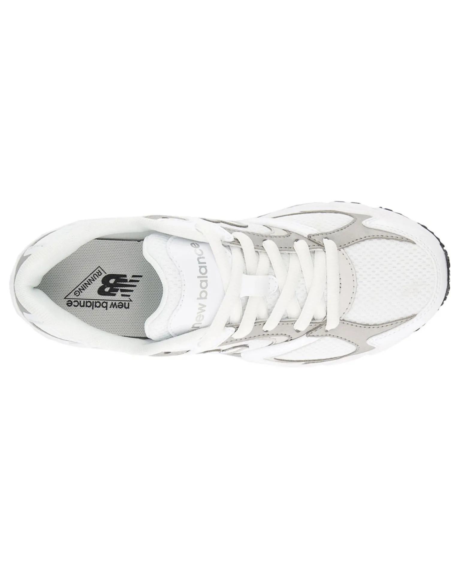 NEW BALANCE - SNEAKERS JUNIOR LIFESTYLE BIANCHE CON DETTAGLI GRIGI DAL 35.5 AL 40, G4084GK
