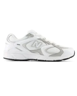 NEW BALANCE - SNEAKERS JUNIOR LIFESTYLE BIANCHE CON DETTAGLI GRIGI DAL 35.5 AL 40, G4084GK