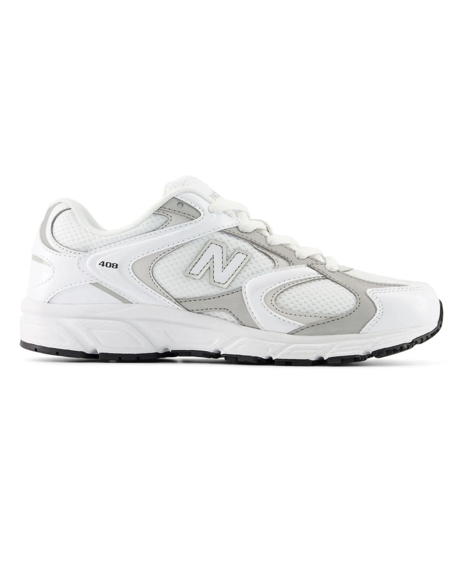 NEW BALANCE - SNEAKERS JUNIOR LIFESTYLE BIANCHE CON DETTAGLI GRIGI DAL 35.5 AL 40, G4084GK