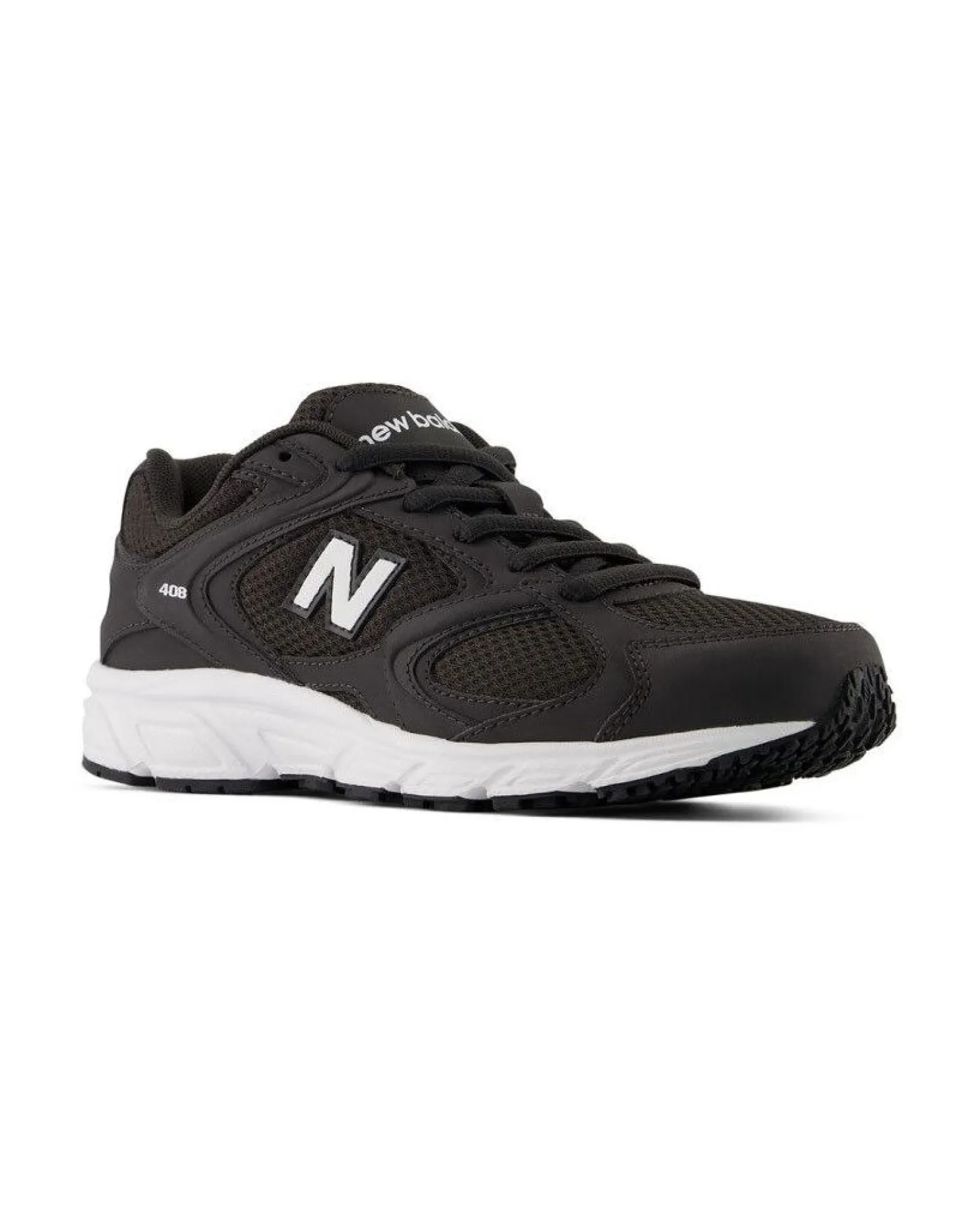 NEW BALANCE - SNEAKERS JUNIOR LIFESTYLE NERE CON DETTAGLI BIANCHI DAL 35.5 AL 40, G4081M7