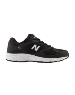NEW BALANCE - SNEAKERS JUNIOR LIFESTYLE NERE CON DETTAGLI BIANCHI DAL 35.5 AL 40, G4081M7