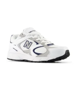 NEW BALANCE -  SNEAKERS KIDS LIFESTYLE BIANCHE CON DETTAGLI GRIGI E NERI DAL 28 AL 35, P4082XM