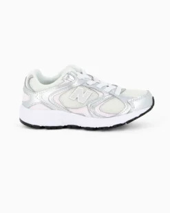 NEW BALANCE - SNEAKERS KIDS  LIFESTYLE BIANCHE, SILVER E ROSA DAL 28 AL 35, P4088NR