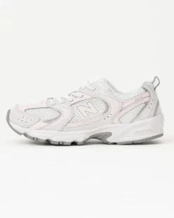 NEW BALANCE -  SNEAKERS KIDS LIFESTYLE BIANCHE CON DETTAGLI ROSA E GRIGI DAL 28 AL 35, P5304AU