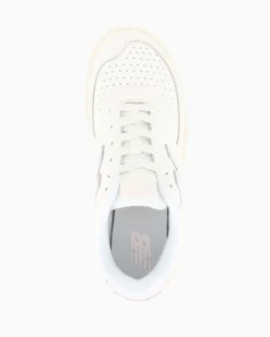 NEW BALANCE - SNEAKERS LIFESTYLE LEATHER BIANCHE CON DETTAGLI LILLA DA DONNA, W0801G1