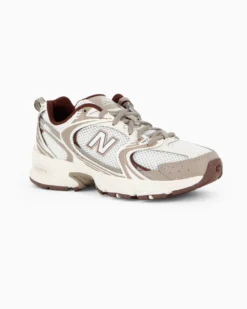 NEW BALANCE - SNEAKERS LIFESTYLE BIANCHE CON DETTAGLI MARRONI E BEIGE DA DONNA, U530COB