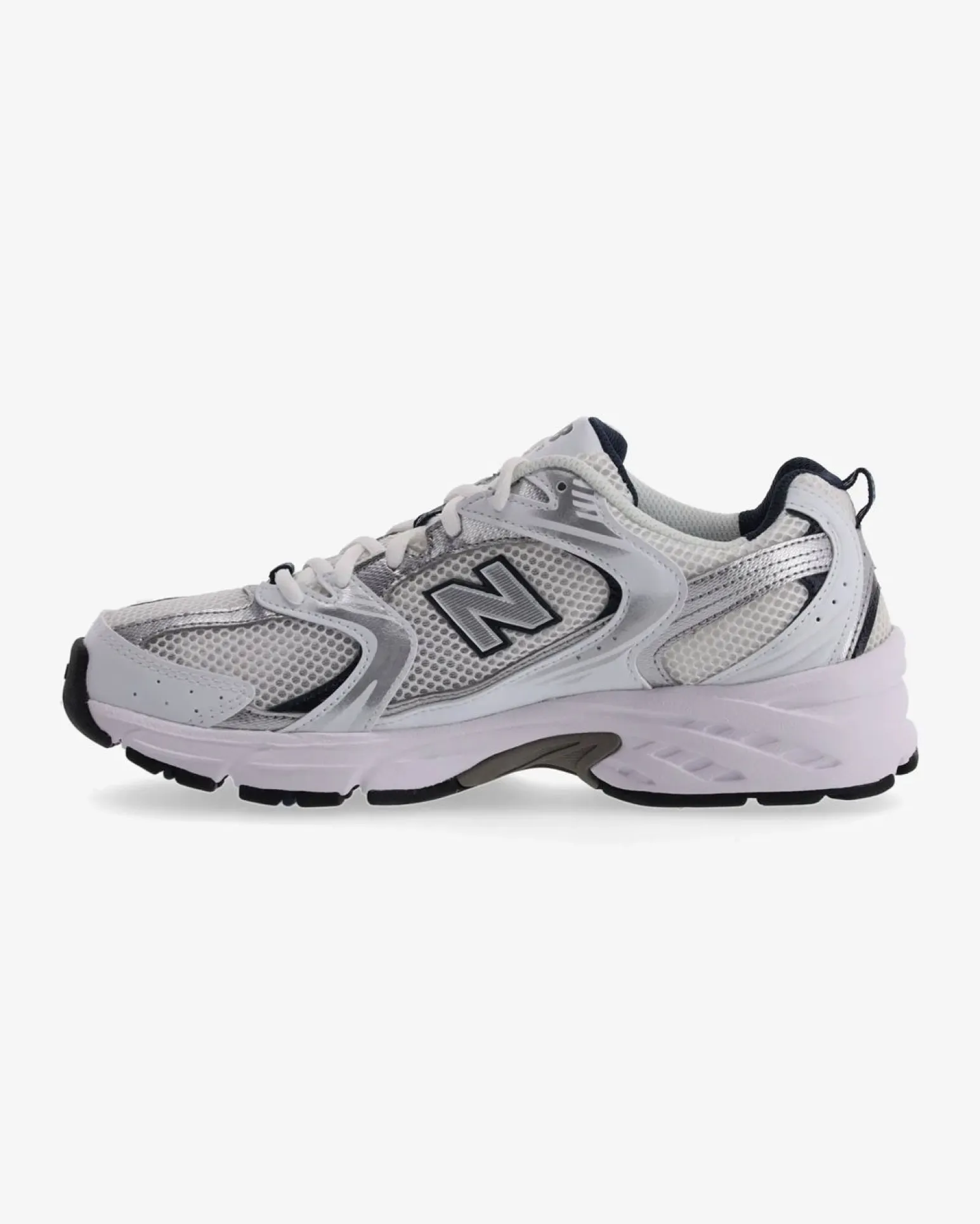 NEW BALANCE - SNEAKERS LIFESTYLE BIANCHE CON DETTAGLI NERI E GRIGI, U530KLB