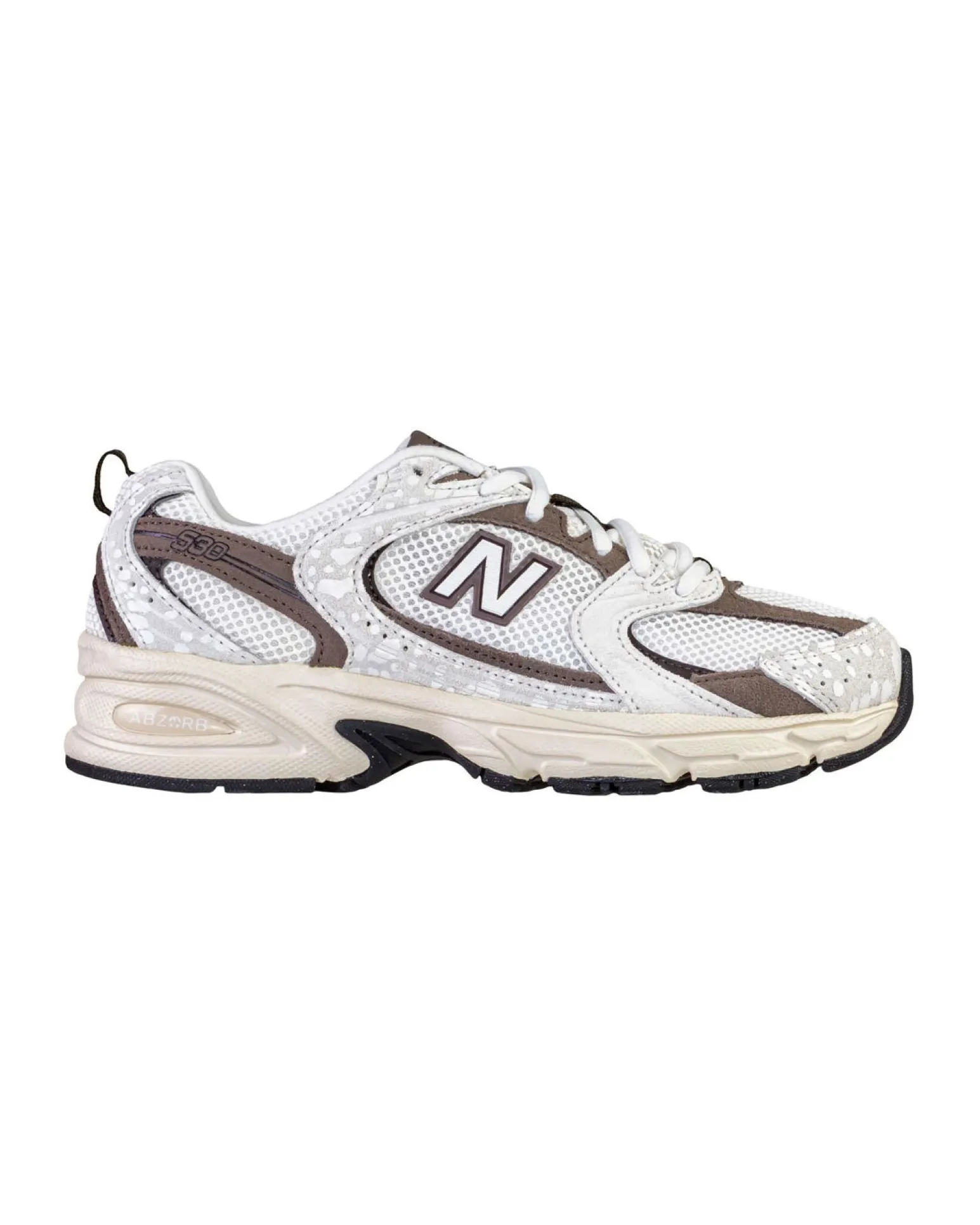 NEW BALANCE - SNEAKERS LIFESTYLE BIANCHE CON DETTAGLI MARRONI, U5308EL
