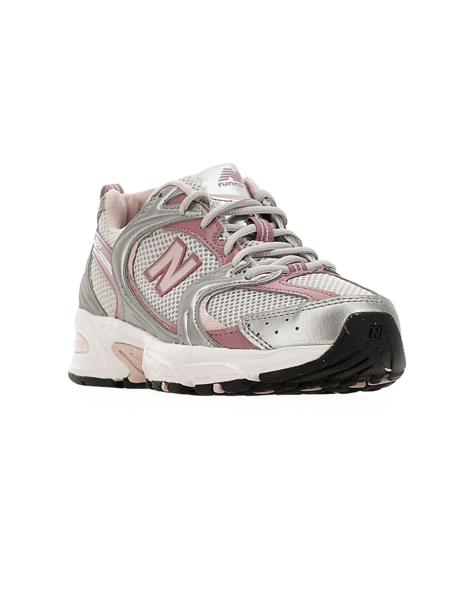 NEW BALANCE - SNEAKERS LIFESTYLE SILVER CON DETTAGLI ROSA CHIARO E ROSA ANTICO, U53022Q