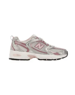 NEW BALANCE - SNEAKERS LIFESTYLE SILVER CON DETTAGLI ROSA CHIARO E ROSA ANTICO, U53022Q