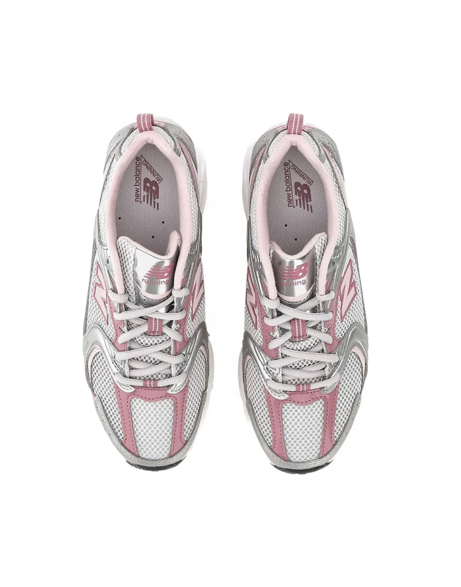 NEW BALANCE - SNEAKERS LIFESTYLE SILVER CON DETTAGLI ROSA CHIARO E ROSA ANTICO, U53022Q