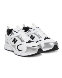 NEW BALANCE - SNEAKERS  LIFESTYLE BIANCHE, NERE E SILVER, ML408WB