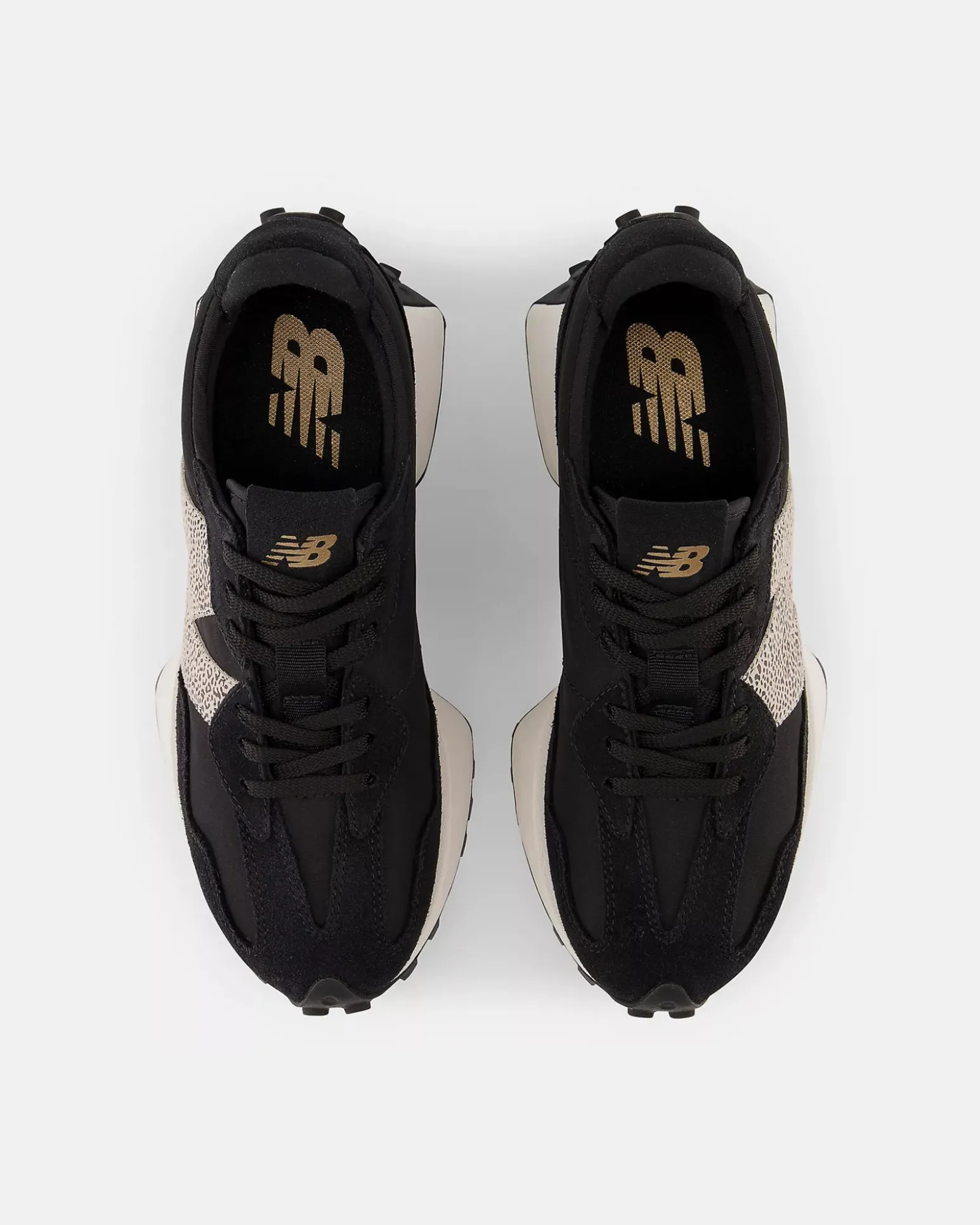 NEW BALANCE 327- Sneakers nera da donna con logo maculato - WS327PH