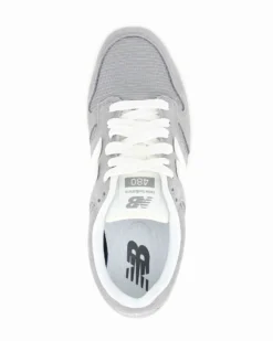 NEW BALANCE - SNEAKERS UOMO  GRIGIA E BIANCA  LIFESTYLE SUEDE/MESH - U480P736
