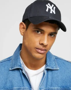 NEW ERA - Cappello blu scuro regolabile con logo bianco - 9 FORTY