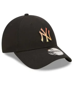 NEW ERA - Cappello nero regolabile con logo arancione gradiente - 9 FORTY
