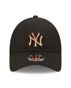 NEW ERA - Cappello nero regolabile con logo arancione gradiente - 9 FORTY