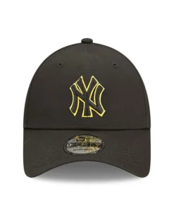 NEW ERA - Cappello nero regolabile con logo giallo - 9 FORTY