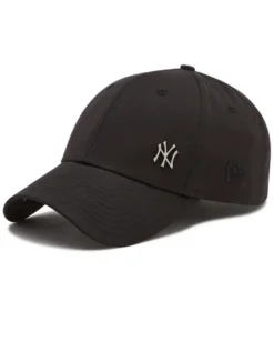 NEW ERA - Cappello regolabile nero con logo metallizzato - 9FORTY
