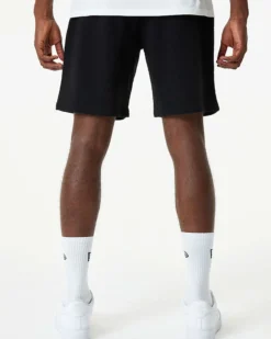 NEW ERA - Pantalone corto da uomo nero con logo Chicago Bulls