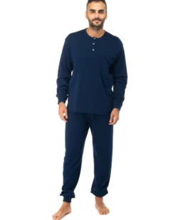 NOTTI MAGICHE - PIGIAMA UOMO BLU 100% COTONE - MADE IN ITALY
