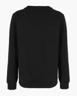 ONLY - MAGLIA MANICA LUNGA NERA  CON LOGO STRASS DA DONNA, 10114