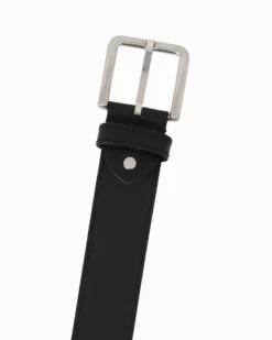 ON SPIRIT - Cinta nera in VERA PELLE - MADE IN ITALY