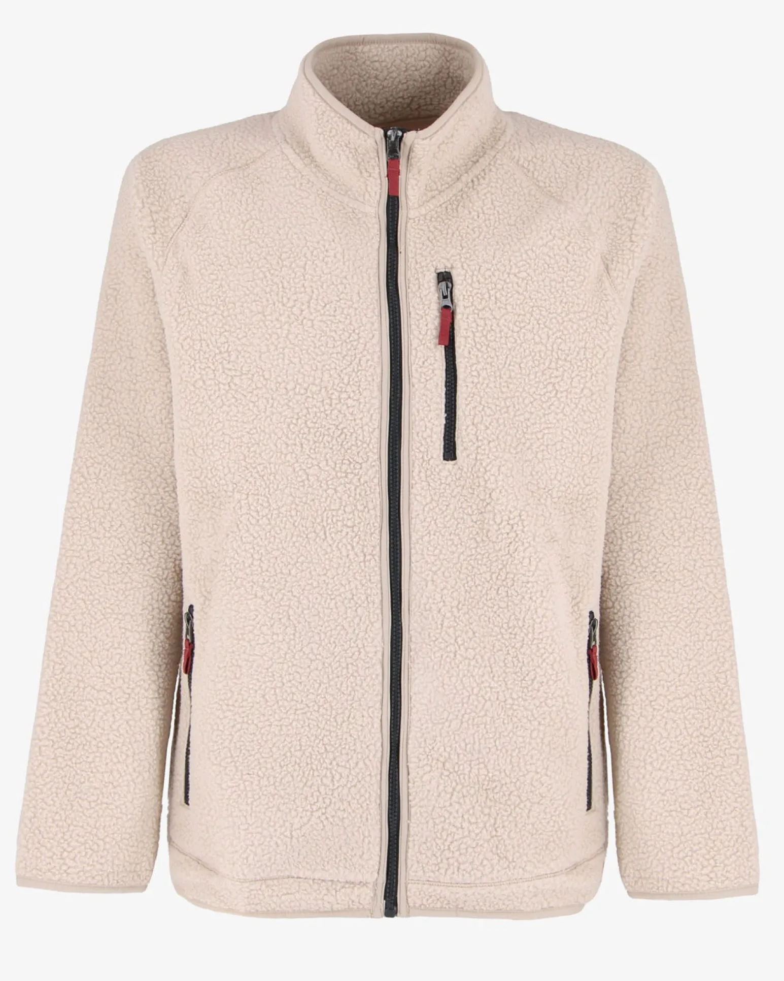 ON SPIRIT - GIACCA IN SHERPA UOMO BEIGE FULL ZIP- BORGHY