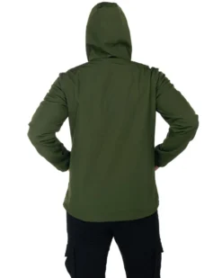 ON SPIRIT - GIACCA VERDE IN SOFTSHELL CON CAPPUCCIO DA UOMO AU01953