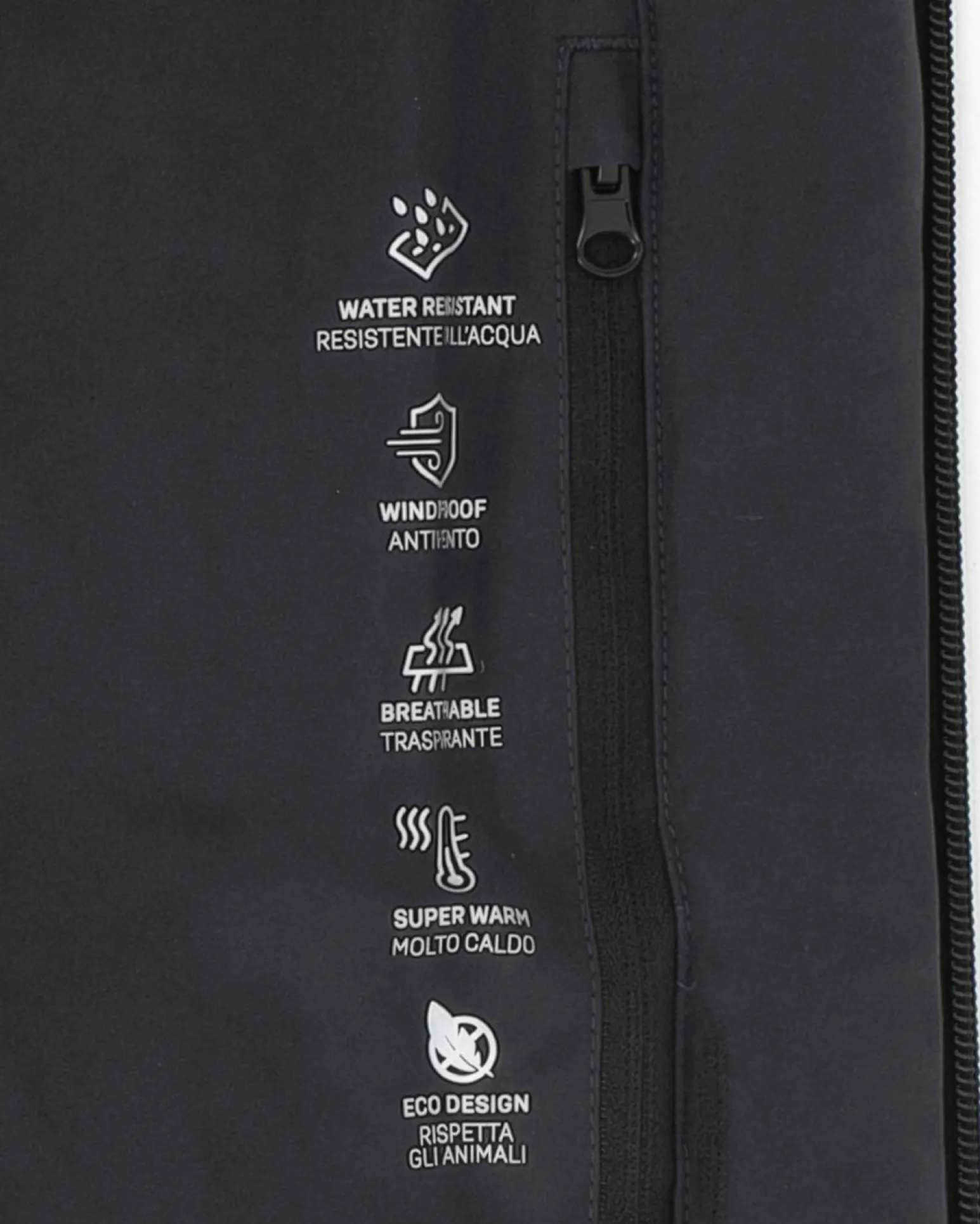 ON SPIRIT - GIUBBINO CON CAPPUCCIO FULL ZIP IMBOTTITO DA UOMO BLU , ADELFO