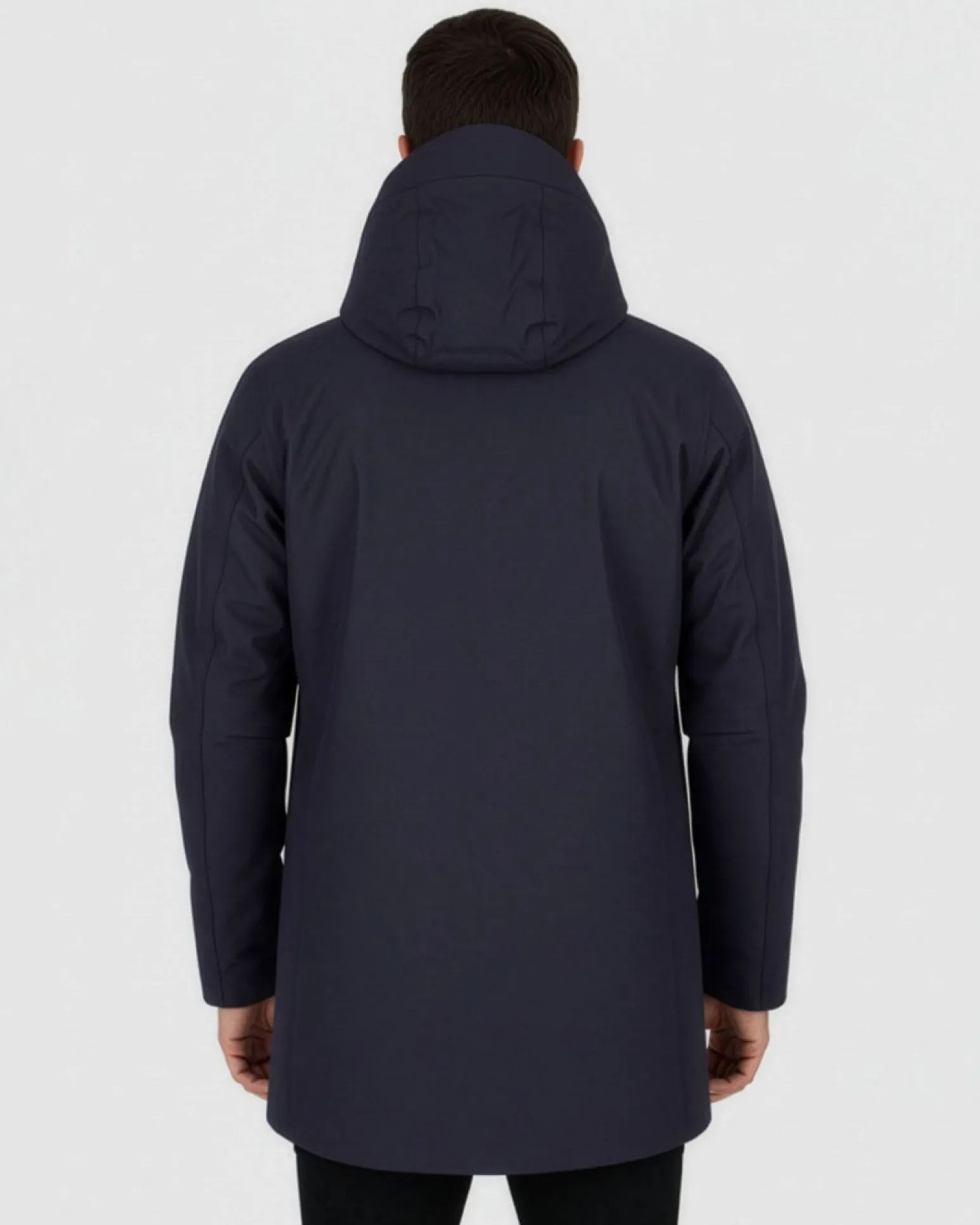 ON SPIRIT - GIUBBINO CON CAPPUCCIO FULL ZIP IMBOTTITO DA UOMO BLU , ADELFO
