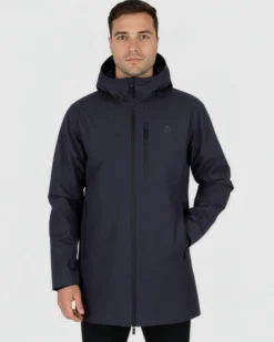 ON SPIRIT - GIUBBINO CON CAPPUCCIO FULL ZIP IMBOTTITO DA UOMO BLU , ADELFO