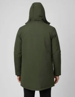 ON SPIRIT - GIUBBINO CON CAPPUCCIO FULL ZIP E BOTTONI DA UOMO VERDE MILITARE, GIDEON