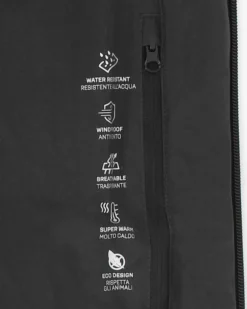 ON SPIRIT - GIUBBINO CON CAPPUCCIO FULL ZIP IMBOTTITO DA UOMO NERO, ADELFO