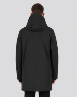 ON SPIRIT - GIUBBINO CON CAPPUCCIO FULL ZIP IMBOTTITO DA UOMO NERO, ADELFO