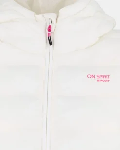 ON SPIRIT - GIUBBINO DONNA  CON CAPPUCCIO BIANCO - LUISA