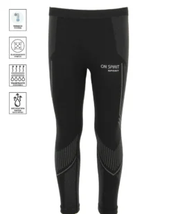 ON SPIRIT - LEGGINGS TERMICI KIDS NERI SIDNEY - AX00100_A7250