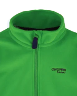 ON SPIRIT - MAGLIA MICROPILE VERDE FULL ZIP DA RAGAZZO