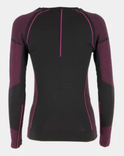 ON SPIRIT -  MAGLIA TERMICA DONNA NERA E FUXIA OLGA   - AD9V180