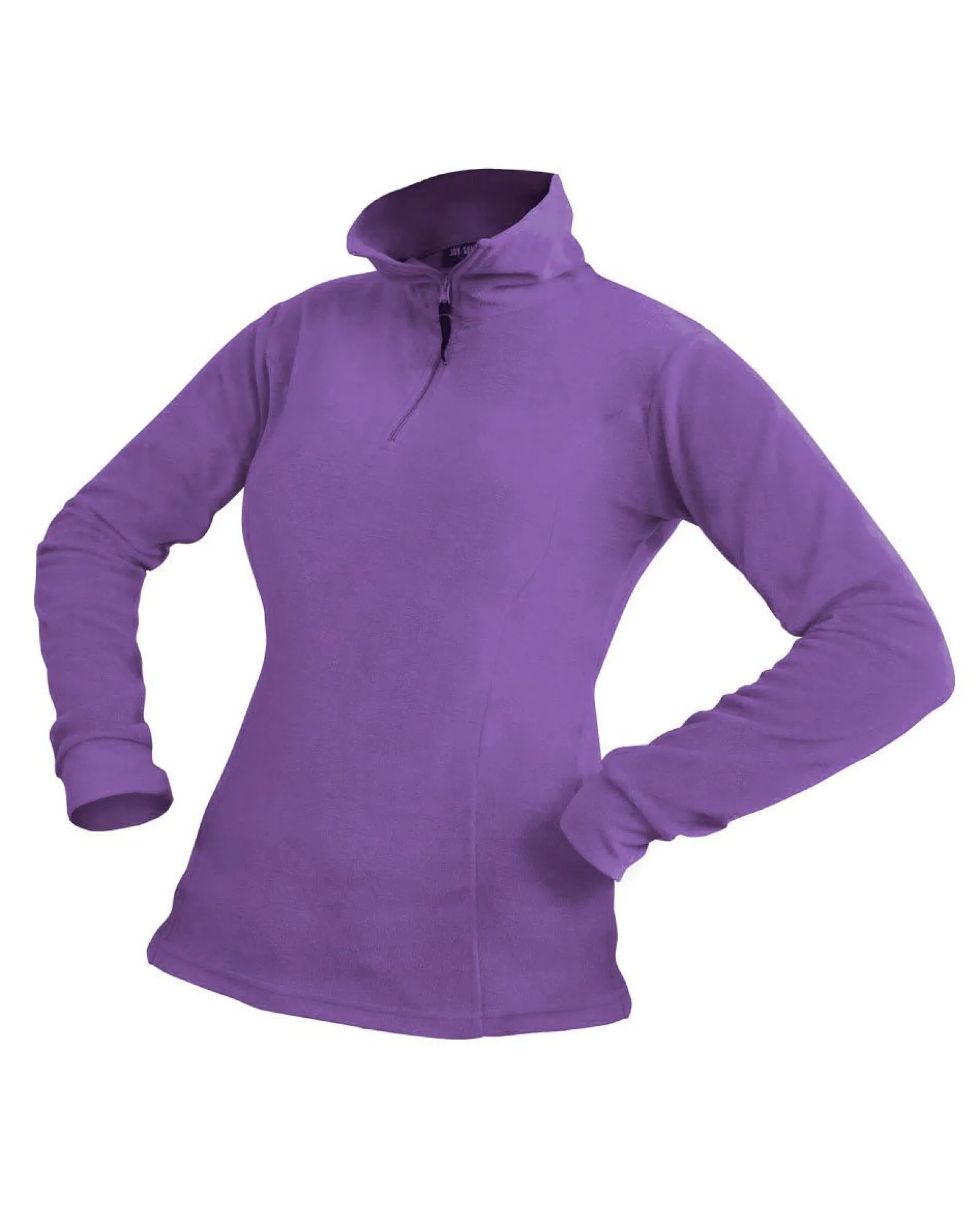 ON SPIRIT - MICROPILE DONNA MEZZA ZIP VIOLA - ERICA