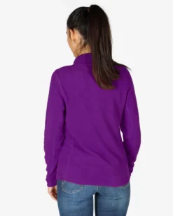 ON SPIRIT - MICROPILE DONNA  MEZZA ZIP VIOLA -  VALENTINA