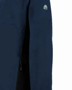 ON SPIRIT - MICROPILE UOMO FULL ZIP BLU E NERO - IVAN