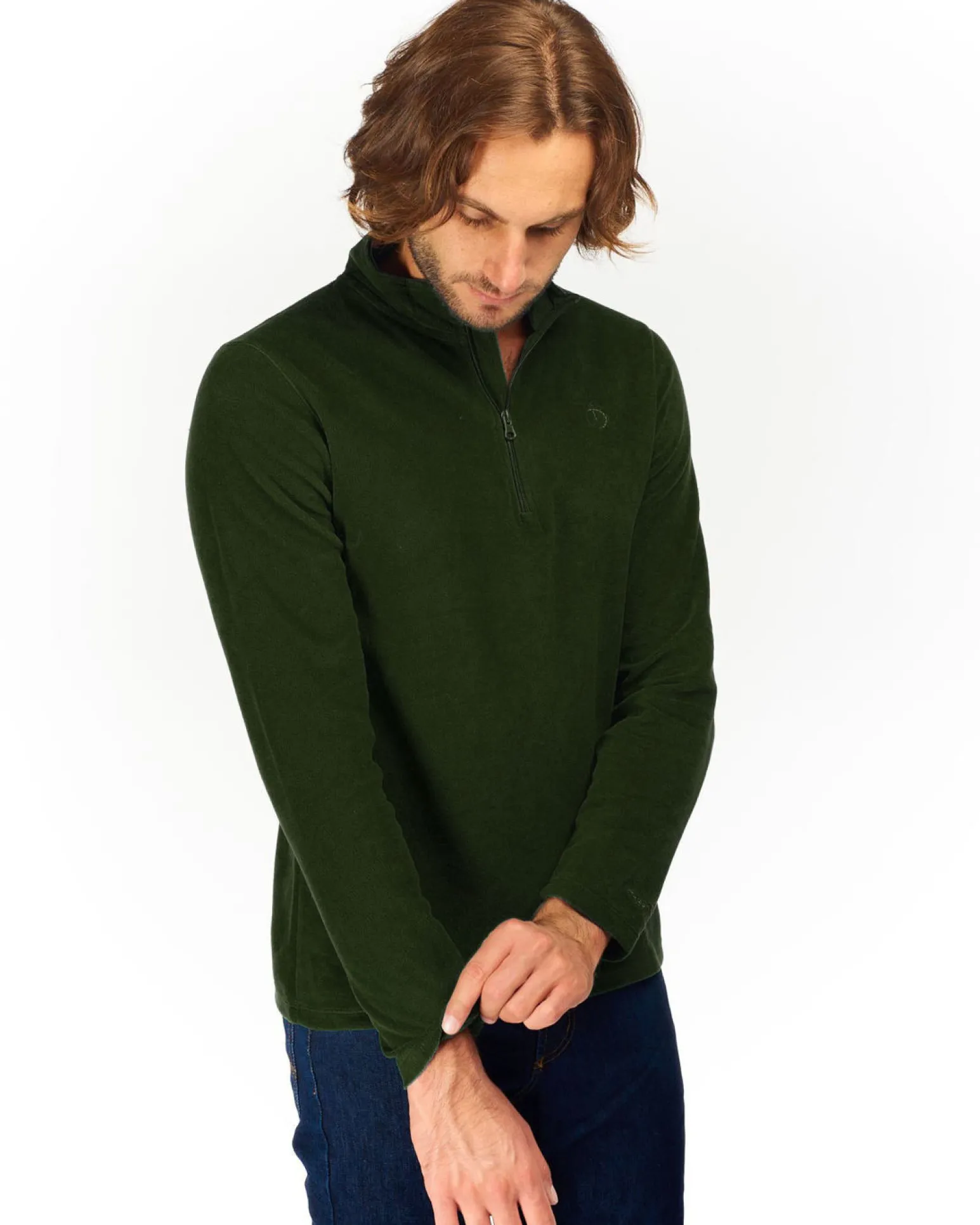 ON SPIRIT - MICROPILE UOMO MEZZA ZIP NERO - VITTORIO