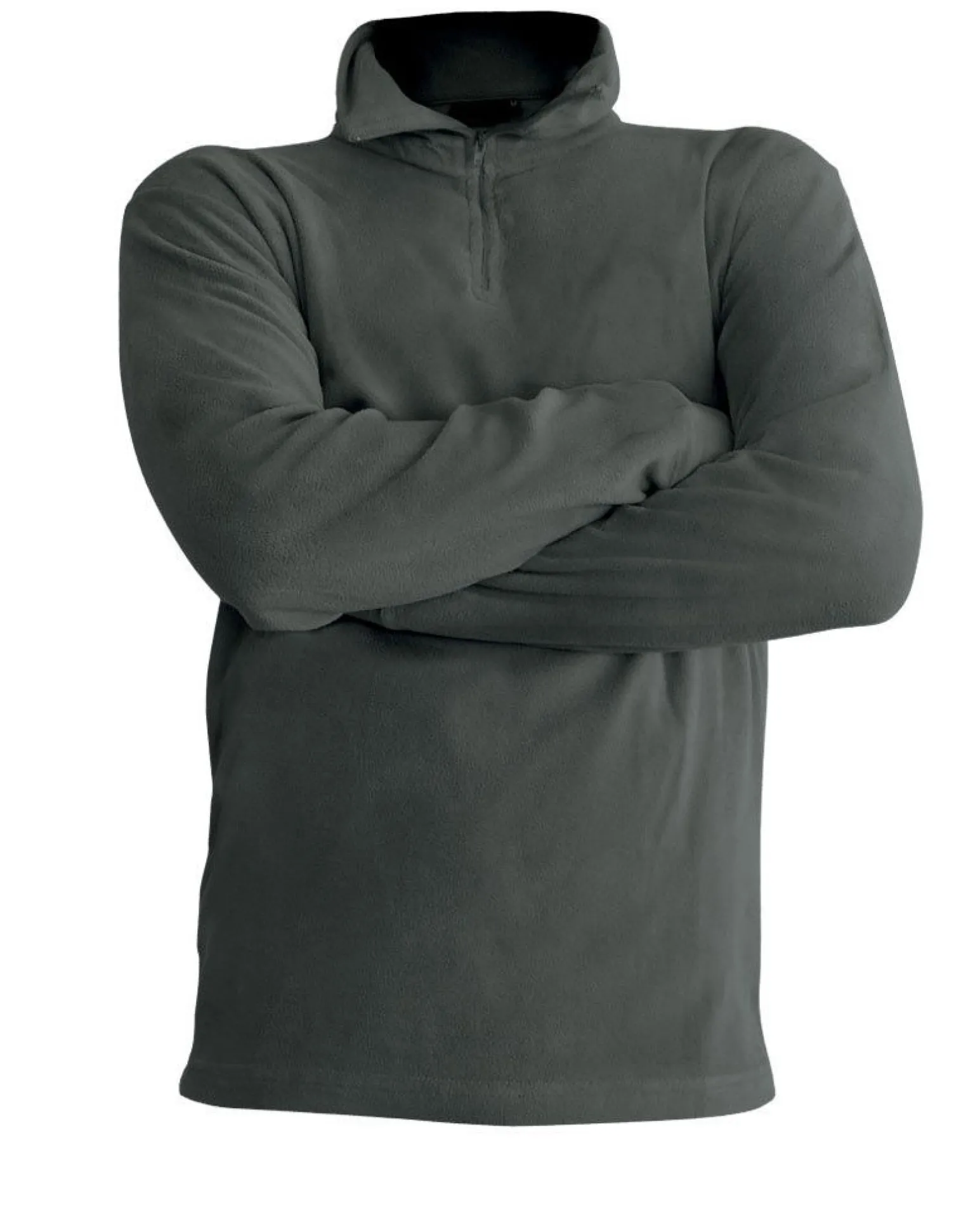 ON SPIRIT - MICROPILE UOMO MEZZA ZIP GRIGIO SCURO - EDOARDO